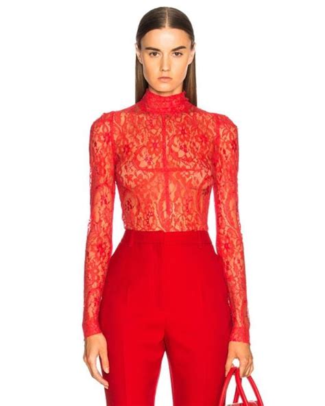 red givenchy bodysuit